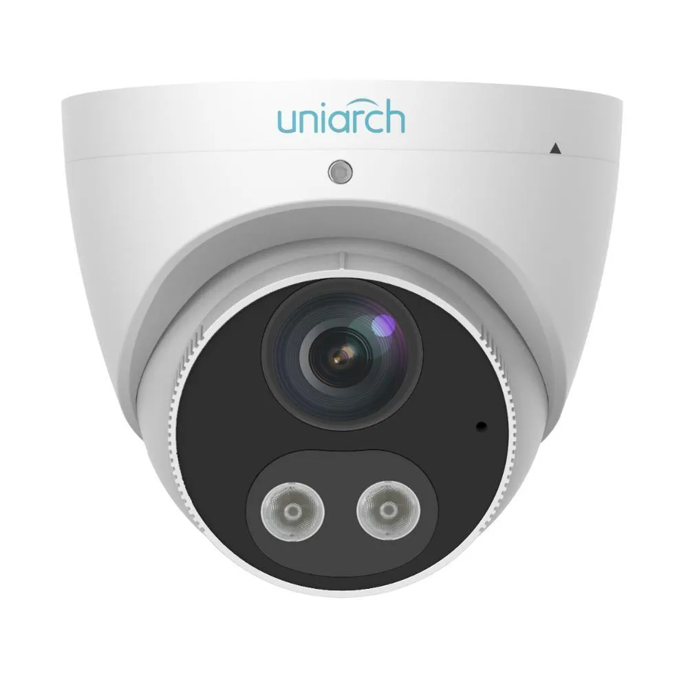 Uniarch 8MP HD Intelligent Light and Audible Warning Fixed Eyeball Network Camera, IPC-T1P8-AF28KC