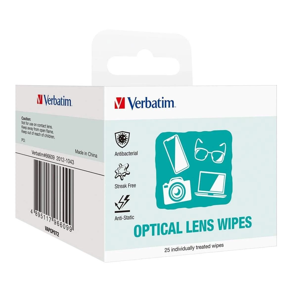Verbatim Essentials Lens Cleaning Wipes - 25's Pack