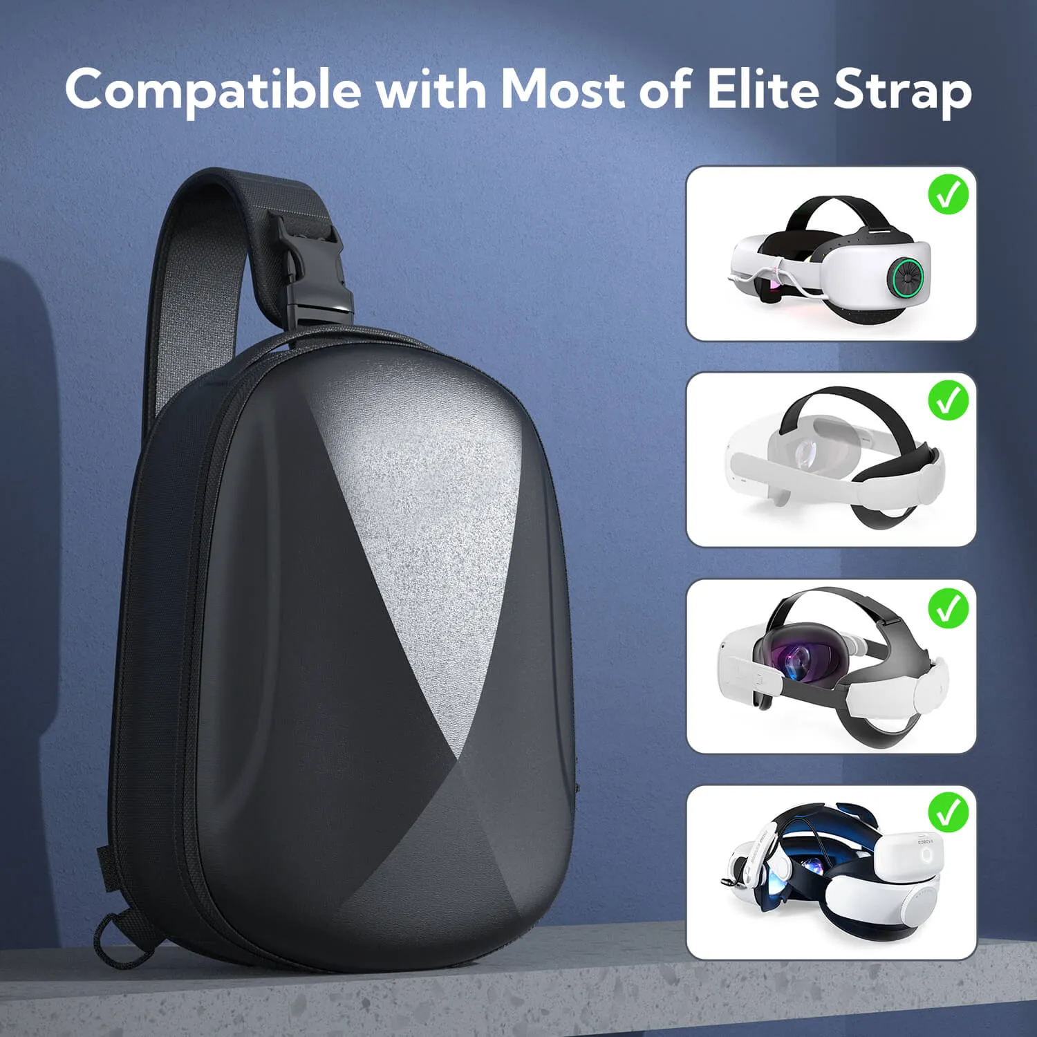 ZyberVR Waterproof Hard Shell VR Case With USB Charging Port